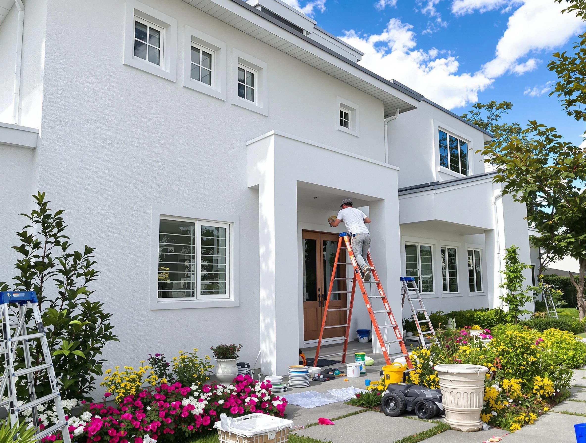 Hudson House Painters team delivering a fresh exterior coat in Hudson, OH